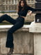 Чорні штани-карго з розрізами | 6706461 | фото 2