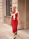 Платье А-силуэта красное | 6706937 | фото 6