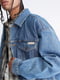 Джинсовая синяя куртка | 6707041 | фото 4