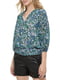 Блуза різнокольорова в принт | 6707130 | фото 2