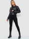 Укороченная черная куртка из экокожи | 6707594 | фото 2