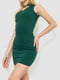 Изящное зеленое короткое платье | 6707605 | фото 3