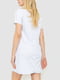 Коротка біла сукня з коміром | 6707611 | фото 4