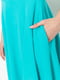 Бірюзова класична сукня з рукавами 3/4 | 6707616 | фото 5
