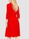 Красное классическое платье с рукавами 3/4 | 6707618 | фото 4