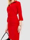 Класичне червоне плаття на ґудзиках спереду | 6707632 | фото 3
