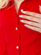 Класичне червоне плаття на ґудзиках спереду | 6707632 | фото 5