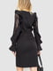 Чорна сукня з гіпюровими вставками | 6707641 | фото 4