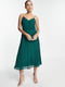 Сукня зелена на тонких бретелях | 6509231 | фото 2