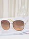 Сонцезахисні окуляри коричневого кольору | 6707252 | фото 2