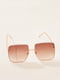 Сонцезахисні окуляри бежевого кольору | 6707327 | фото 2