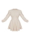 Коротка сукня ніжно-бежевого кольору з пишними рукавами та оборками | 6707389 | фото 5