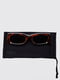 Сонцезахисні окуляри коричневого кольору в анімалістичній оправі  | 6707418 | фото 2