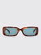 Сонцезахисні окуляри коричневого кольору в анімалістичній оправі  | 6707418 | фото 3