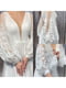 Платье белое с пышной юбкой и с воздушными рукавами | 6506065 | фото 3