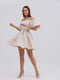 Сукня А-силуету кремового кольору | 6708639 | фото 4
