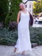 Платье А-силуэта белое с вышивкой | 6506232 | фото 2
