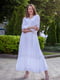 Довга біла сукня з мереживом | 6506307 | фото 3