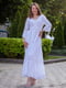 Длинное белое платье с кружевом | 6506307 | фото 4