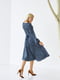 Сукня А-силуету синя | 6708635 | фото 3