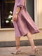 Сукня А-силуету пудрового кольору в горошок | 6708636 | фото 5