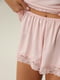 Комплект для сну “Фіалка” ніжно-рожевого кольору: майка та шорти | 6658551 | фото 8