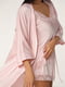 Халат-кімоно ніжно-рожевий з шовку | 6658557 | фото 6