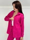 Стильний рожевий костюм з звуженими штанами на резинці та прямою сорочкою | 6710458 | фото 3