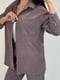 Стильний пудровий костюм з звуженими штанами на резинці та прямою сорочкою | 6710459 | фото 2