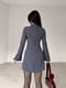 Міні-сукня А-силуету графітового кольору з кишенями-обманками | 6710488 | фото 2