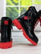 Ботинки красно-черные на яркой подошве с протектором | 6708879 | фото 6