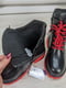Ботинки красно-черные на яркой подошве с протектором | 6708879 | фото 8
