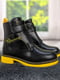 Ботинки желто-черные с принтом | 6708882 | фото 4