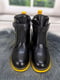 Ботинки желто-черные с принтом | 6708882 | фото 6