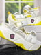 Босоножки бело-желтые на платформе | 6709150 | фото 3