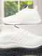 Текстильные легкие кроссовки белые | 6709722 | фото 2