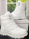 Дутики білі на шнурках | 6710156 | фото 3