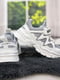 Текстильные кроссовки на легкой пенковой подошве белые | 6710218 | фото 7