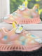 Кросівки із силіконовими накладками на об'ємній підошві рожеві | 6710233 | фото 2