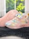Кросівки із силіконовими накладками на об'ємній підошві рожеві | 6710233 | фото 7