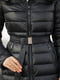 Стьобане чорне пальто із водостійкої тканини | 6620664 | фото 5