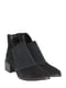 Чорні асиметричні черевики з широкою резинкою | 6710713 | фото 2
