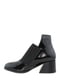 Чорні асиметричні черевики з широкою резинкою  | 6710716 | фото 3