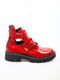 Червоні лаковані черевики з функціональними ремінцями | 6710820 | фото 2