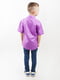 Фіолетова сорочка з коротким рукавом | 6710856 | фото 3