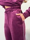 Бордовий велюровий костюм: толстовка та джогери | 6710903 | фото 7