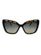 Сонцезахиснi окуляри з коричневою бурштиновою шкіряною вставкою на дужках | 6706050 | фото 2