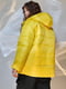 Жовта демісезонна куртка з капюшоном  | 6712229 | фото 4
