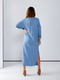 Блакитна ангорова сукня-максі | 6712292 | фото 6