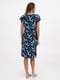 Сукня синьо-блакитного кольору в квітковий принт | 6712355 | фото 2